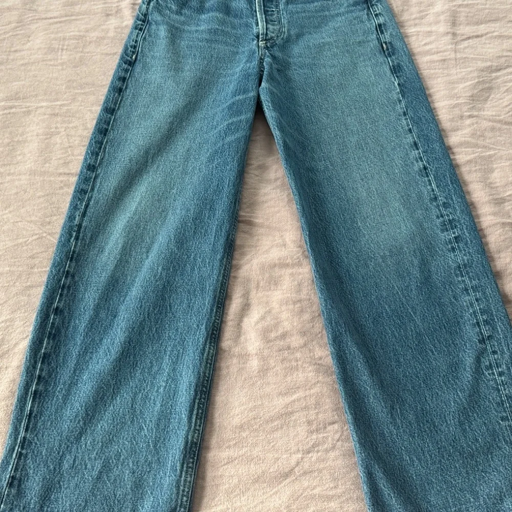 Citizens Of Humanity Wide Leg Blue Denim Jeans - Picture 3 of 13